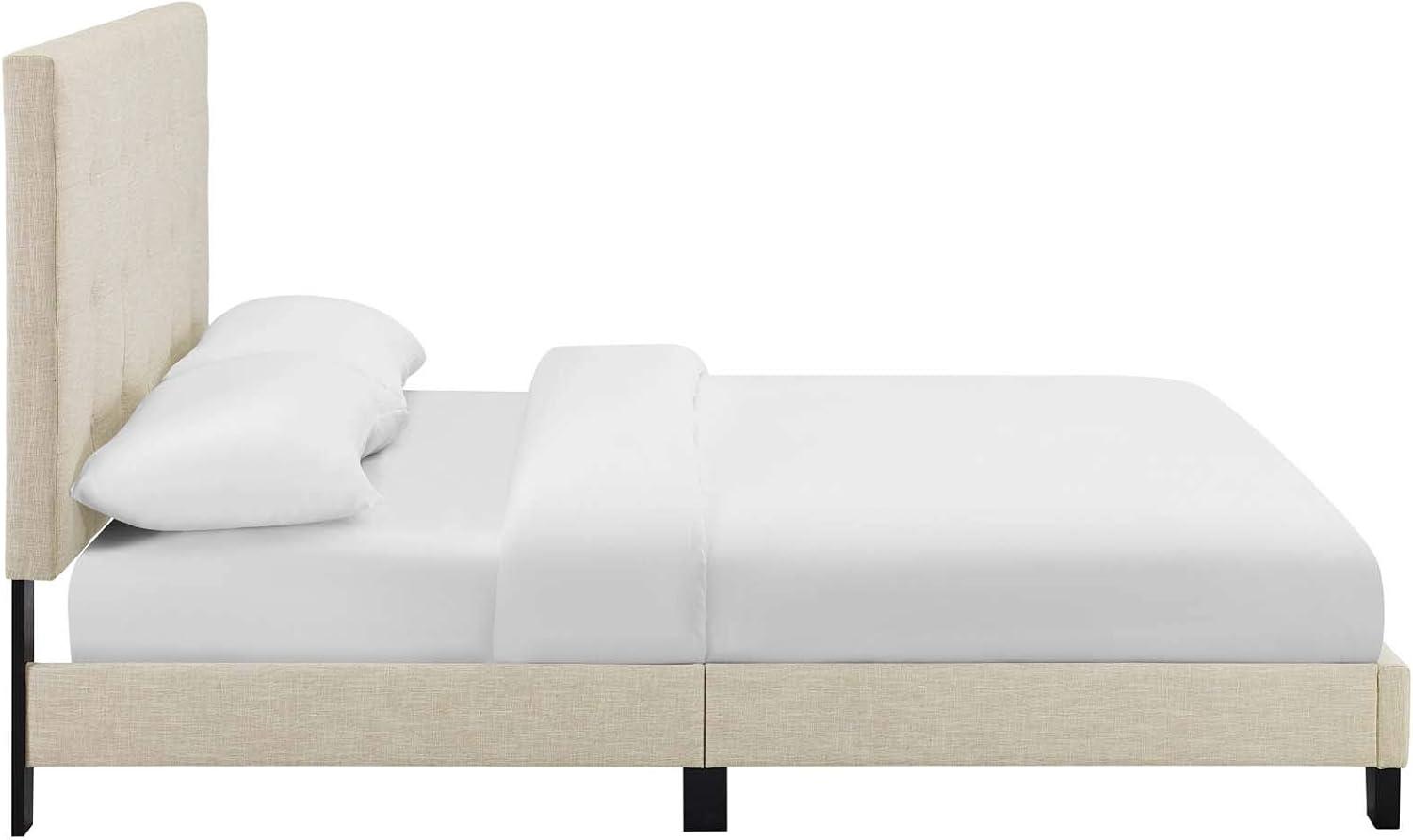 Modway Melanie Tufted Button Upholstered Fabric Platform Bed