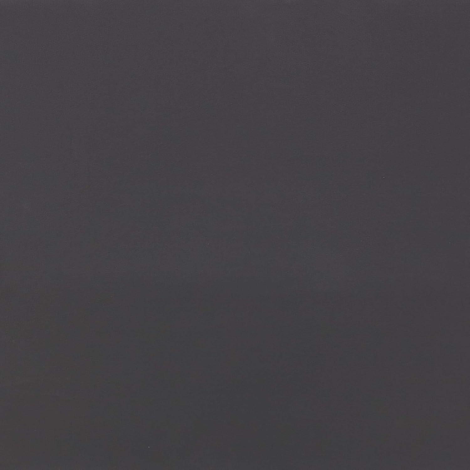 Executive High Back Chair with Black Vinyl and Brass Finish Nail Trim Upholstery