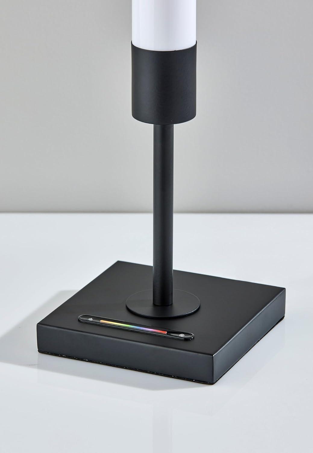 Collin LED Table Lamp Black with Touch Switch & RGB Spectrum - Adesso