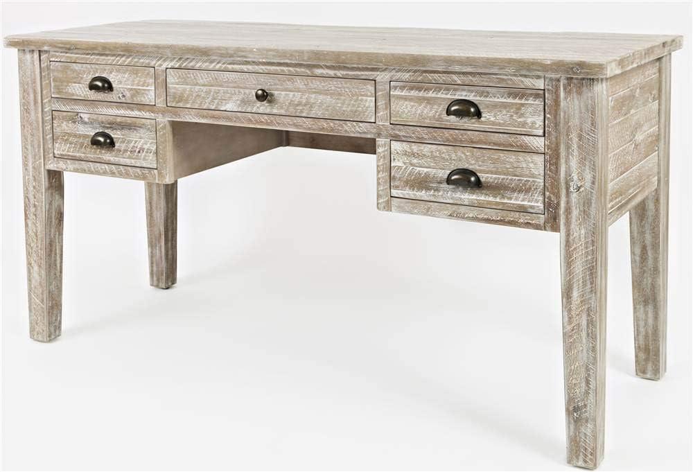 Artisan's Craft 5-Color:Washed Grey,Quantity:1,Style:Drawer Desk