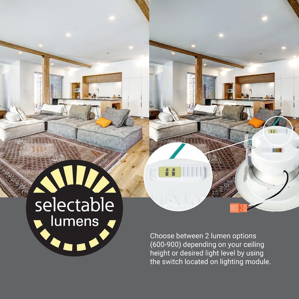 White Aluminum 4-Inch Adjustable LED Recessed Light Trim