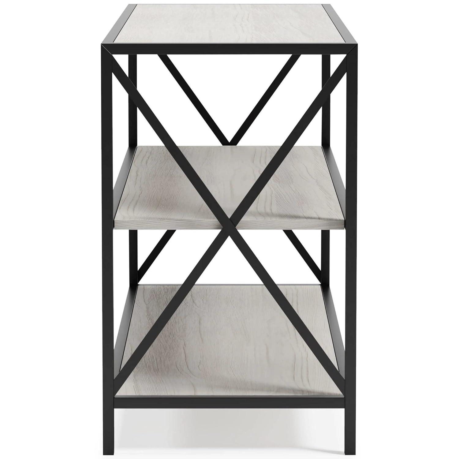 Signature Design by Ashley Casual Bayflynn Bookcase  White/Black
