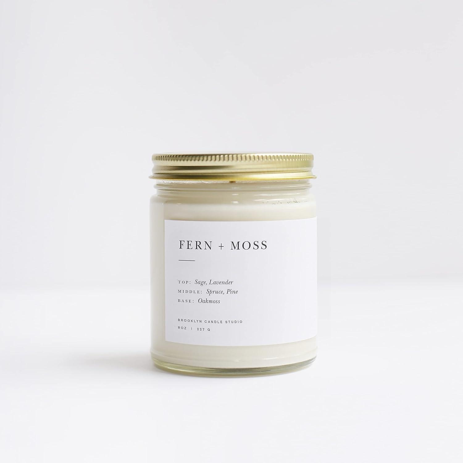 Gold Lavender Scented Soy Candle with Brushed Lid