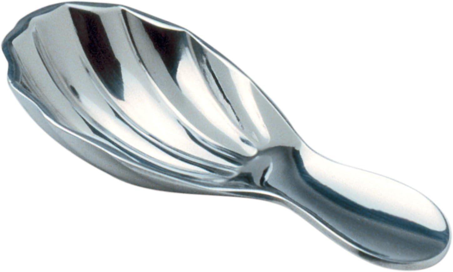 Compact Silver Stainless Steel Scoop for Tea and Sugar