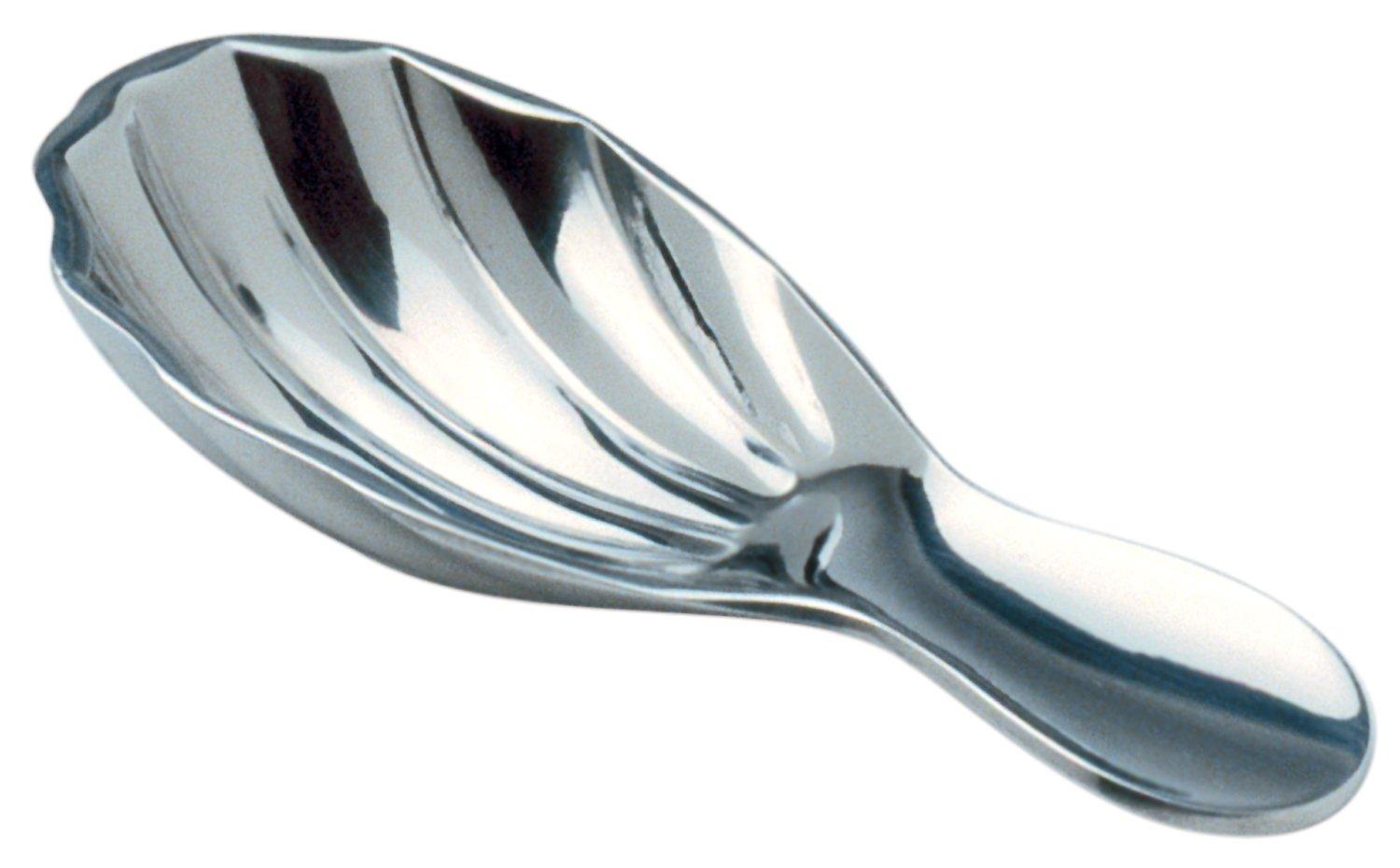 Compact Silver Stainless Steel Scoop for Tea and Sugar