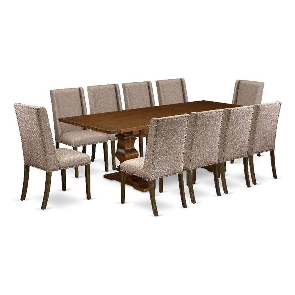 Lassale Removable Leaf Acacia Solid Wood Dining Set
