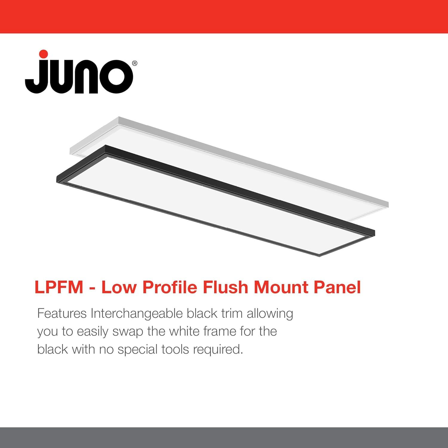 Juno Lighting Lpfm 1X4 40L Sww7 120 Td Dcmk Wbt 48" Wide Switchable Color Temperature Led