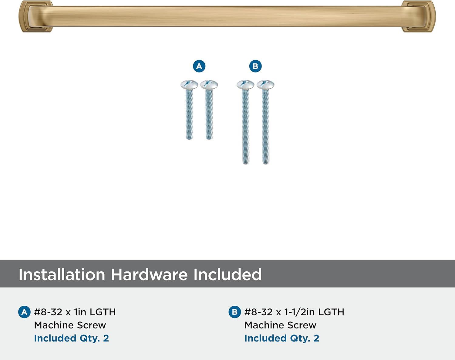 Amerock Surpass 8-13/16 inch (224mm) Center-to-Center Champagne Bronze Cabinet Pull