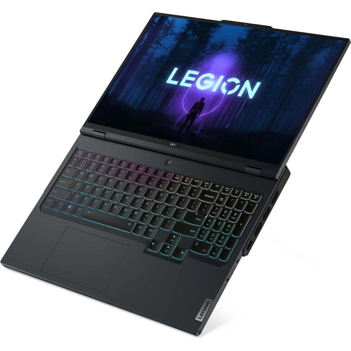 Lenovo Legion Pro 7 16IRX9H 83DE - Intel Core i9 - i9-14900HX / up to 5.8 GHz - Win 11 Pro - GeForce RTX 4090 - 32 GB RAM - 1 TB SSD NVMe x 2 - 16" IPS 2560 x 1600 (WQXGA) @ 240 Hz - Gigabit Ethernet - Wi-Fi 6E, Bluetooth - eclipse black - kbd: US English - with 3 Years Legion Ultimate Support with Onsite