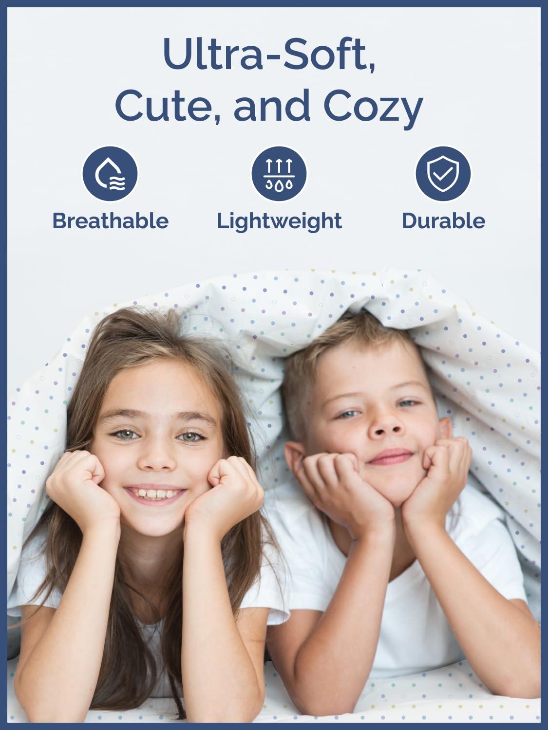 CGK Linens 4 Piece Kids Microfiber Sheet Set - Wrinkle Free - Cute, Cozy, Soft