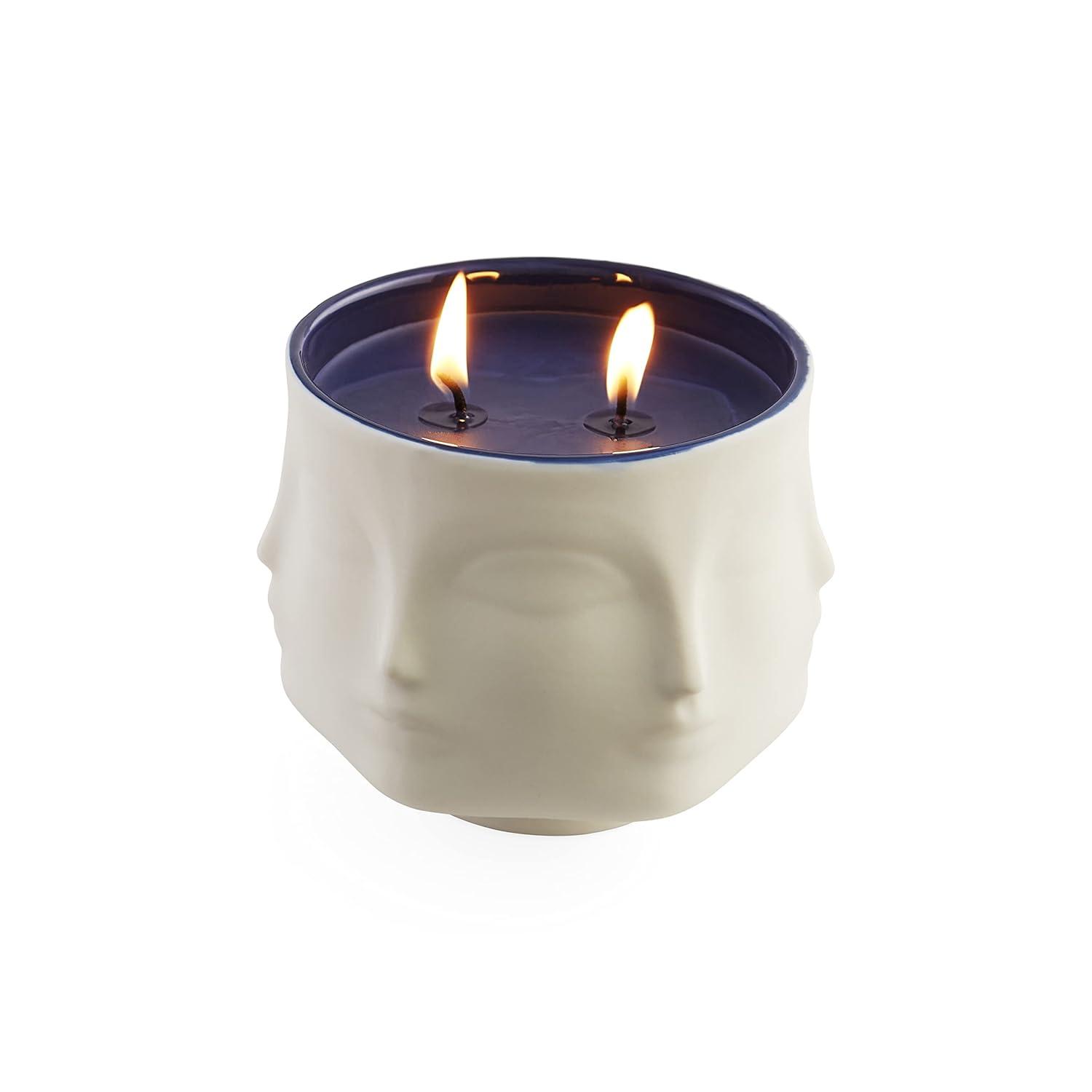 Muse Block Island, Walking On The Warm Sand, And A Nap On A Sailboat Scented Designer Candle with Porcelain Holder