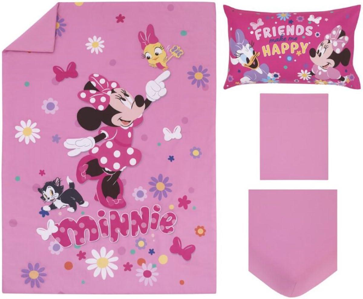 Disney Minnie Mouse 4 Piece Toddler Bedding Set