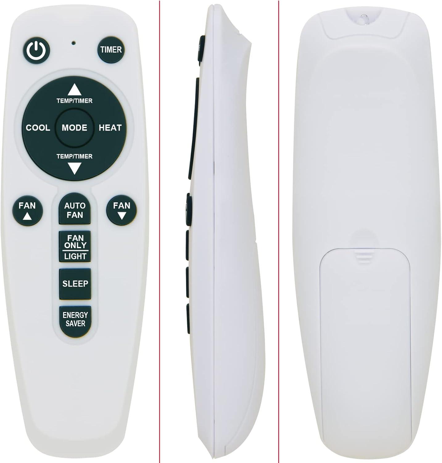 White and Blue Replacement Remote Control for Frigidaire Air Conditioner