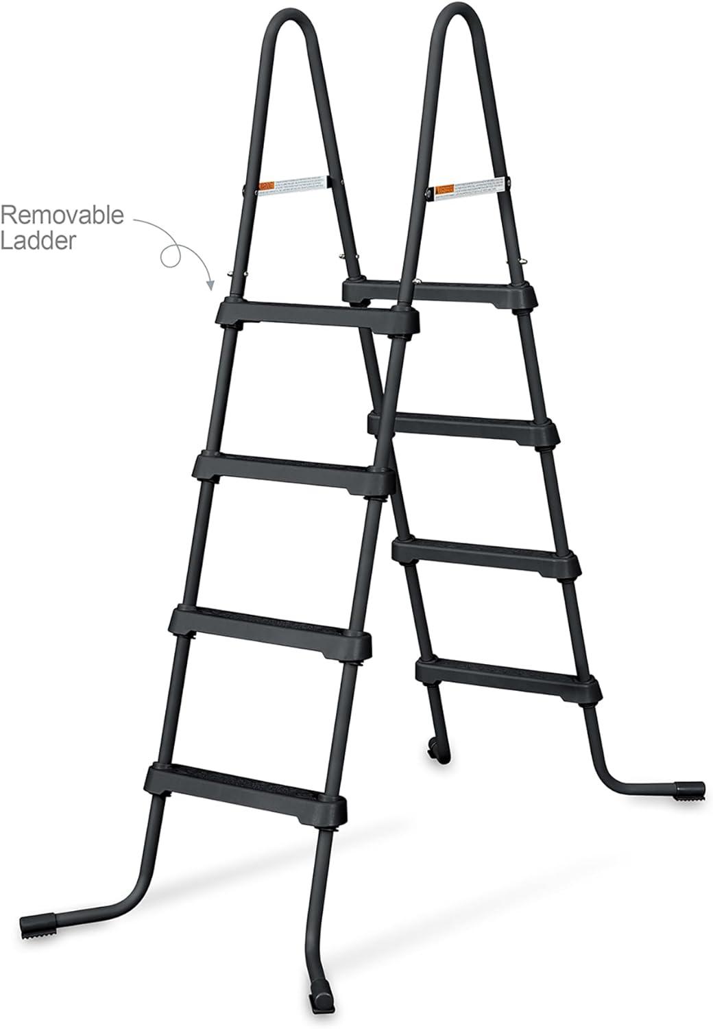 Funsicle Funsicle: Oasis Designer Lap Pool - Above Ground Pool Set, Durable 3-Ply, Powerful Filtration System, SureStep Ladder, For 6-7 People