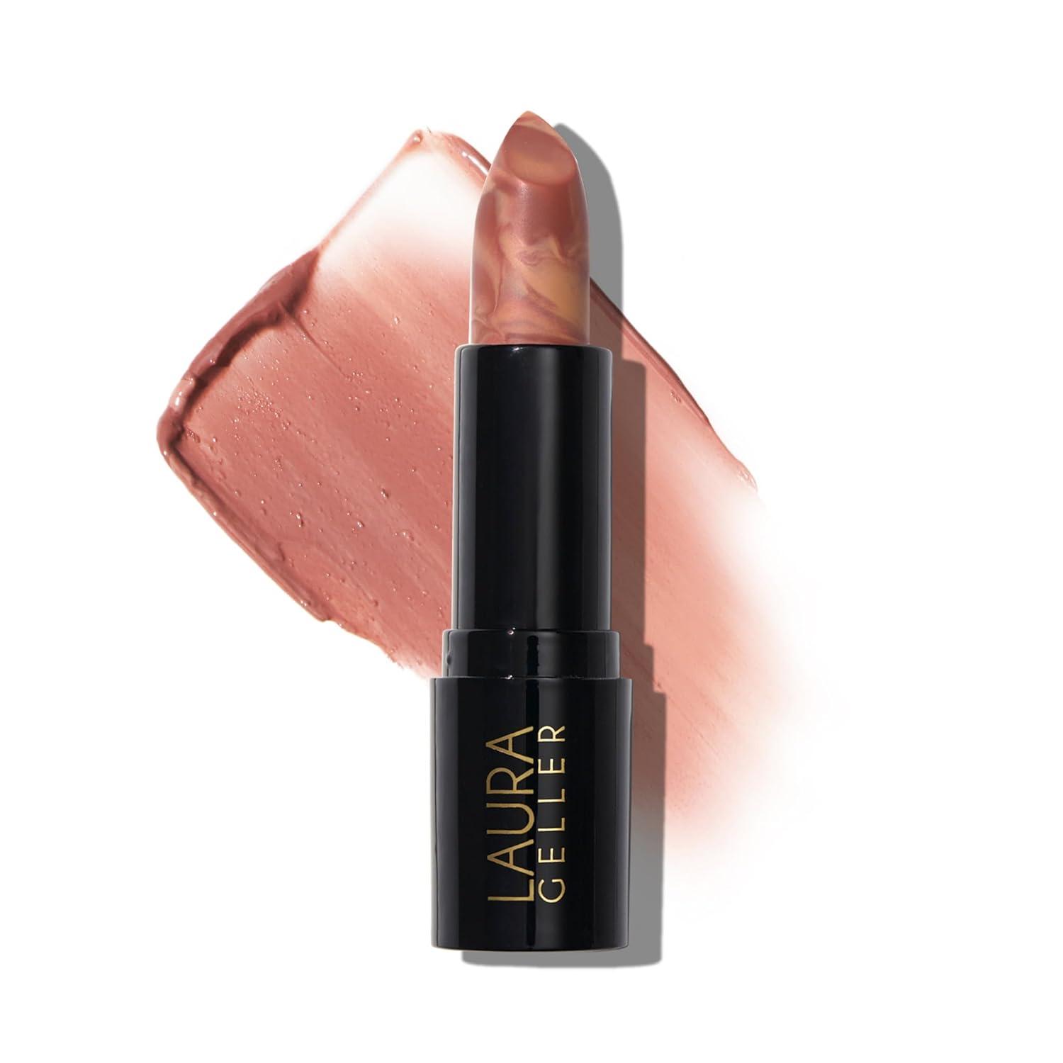 LAURA GELLER NEW YORK Italian Marble Hydrating Lightweight Long Lasting Lipstick With Vitamin E & Castor Seed Oil, Berry Banana