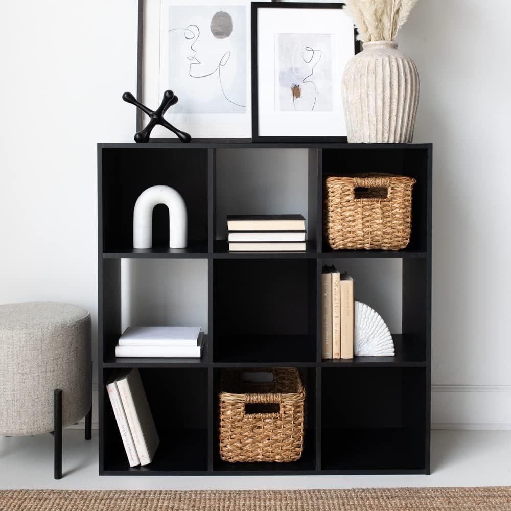 Langdrew Matte Black 9-Cube Contemporary Organizer