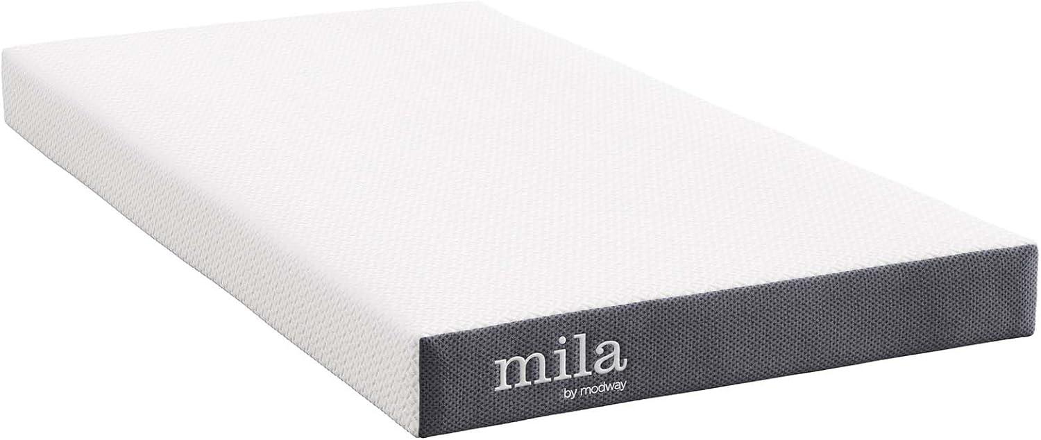 Mila 6" Gray Memory Foam Twin Mattress