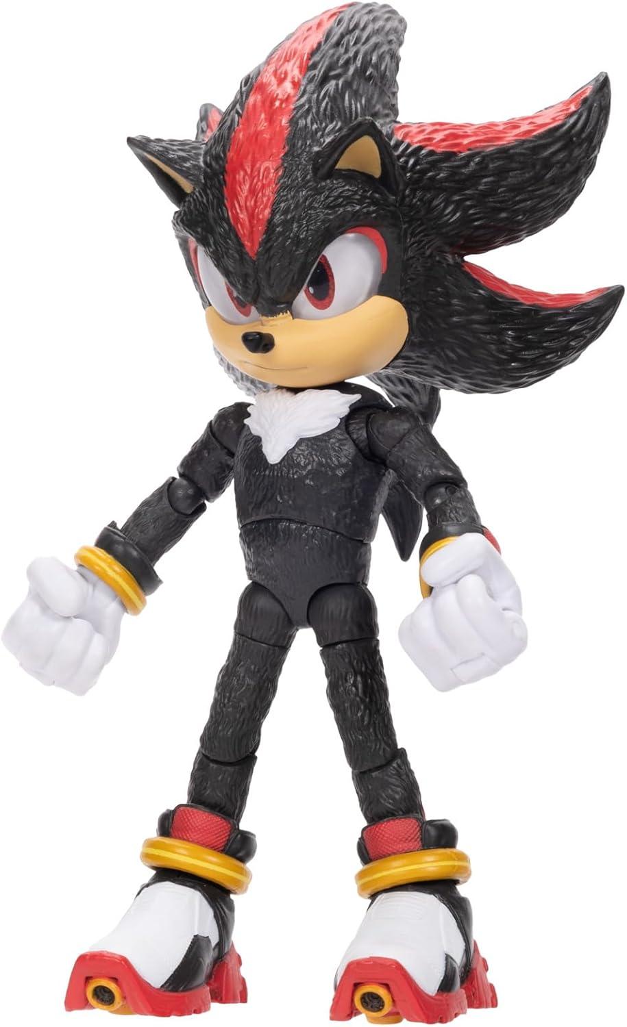 Sonic The Hedgehog 3 Movie 5 inch Shadow Action Figure 20 Points of Articulation