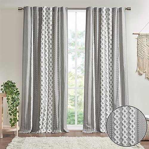 1pc 50"x84" Room Darkening Imani Lined Curtain Panel - Ink+Ivy