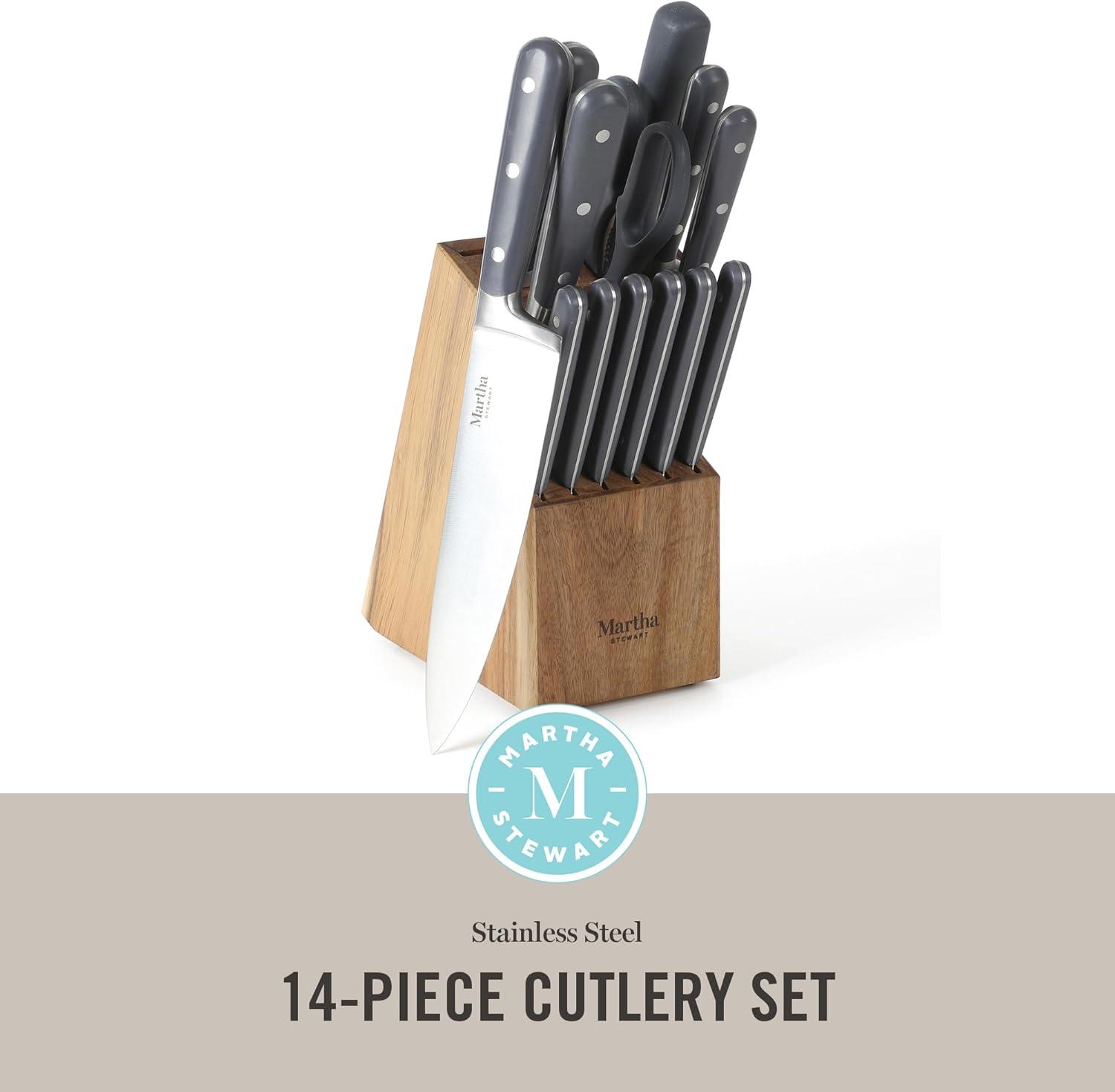 Martha Stewart 14 Piece Knife Block Set