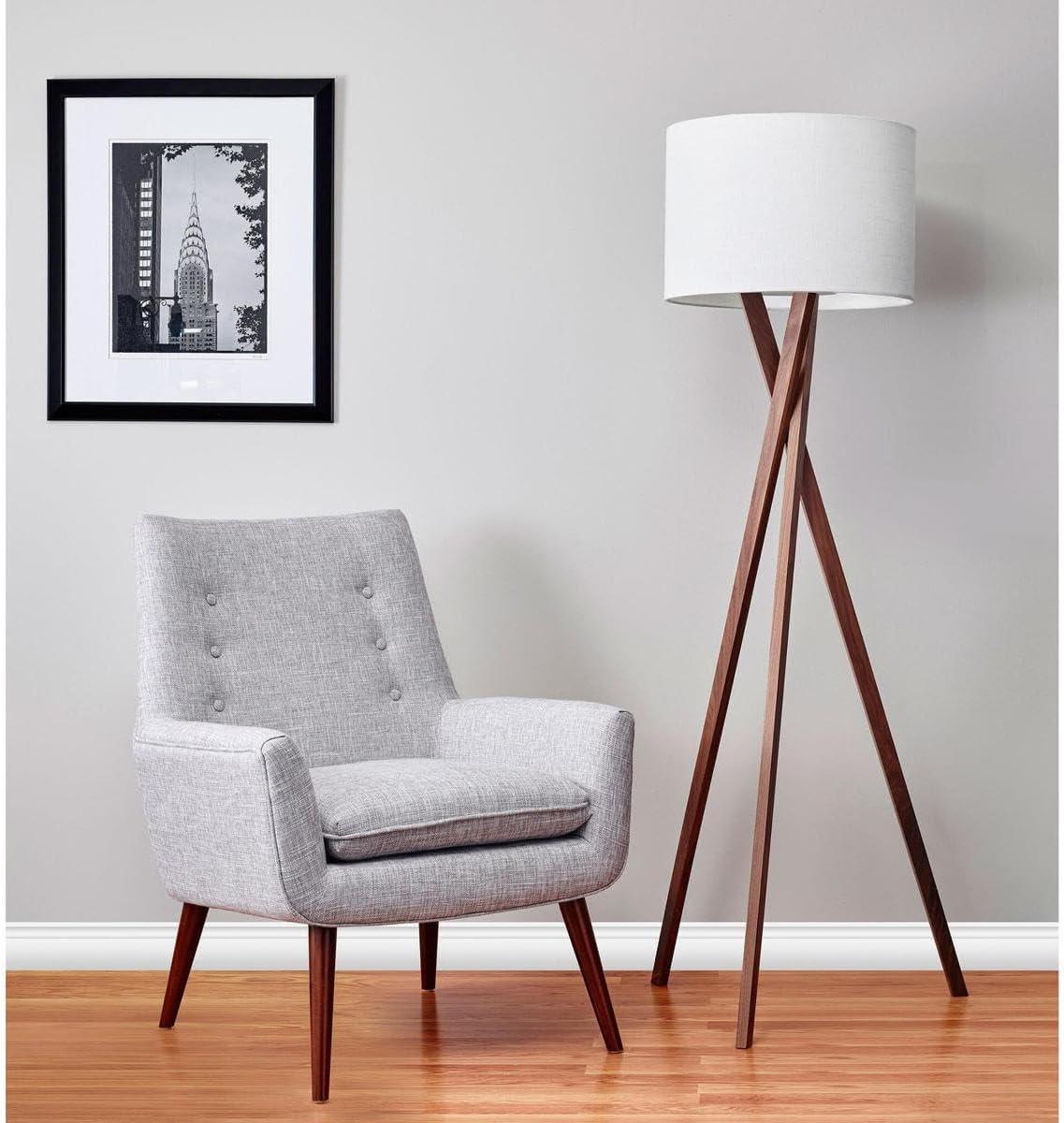 Harcourt Solid Wood Tripod Lamp