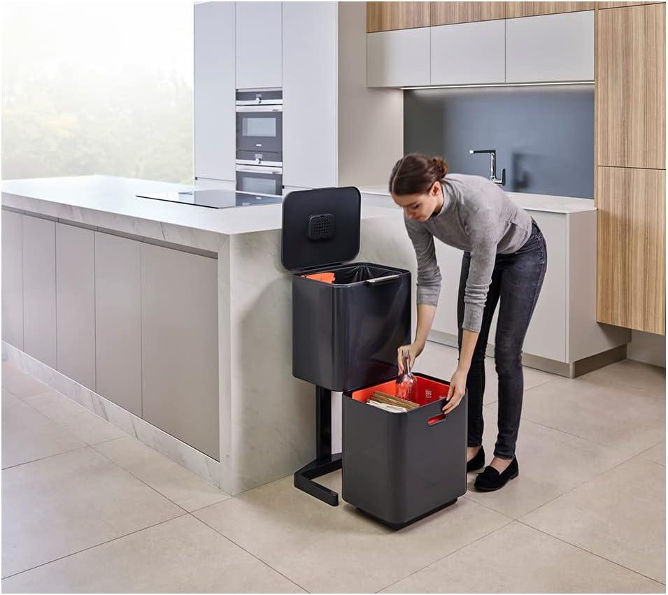 Joseph Joseph Totem Waste & Recycling Dual Kitchen Trash Can