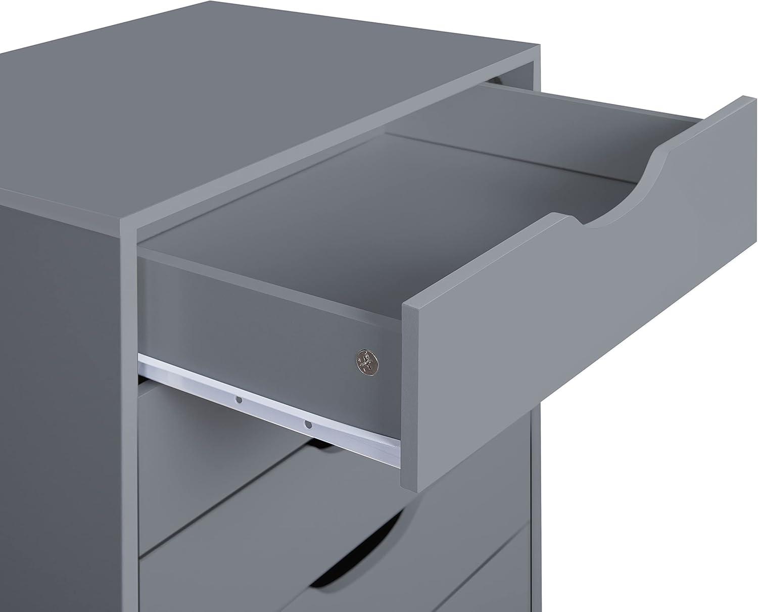 Naomi Home 9-Drawer Office Storage Cabinet - Color: Gray, Size: 9 Drawer