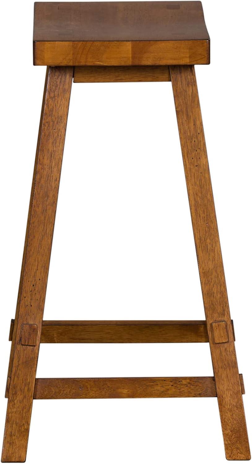 Creations 24 Inch Sawhorse Counter Stool, W20 x D14 x H24, Tobacco Finish