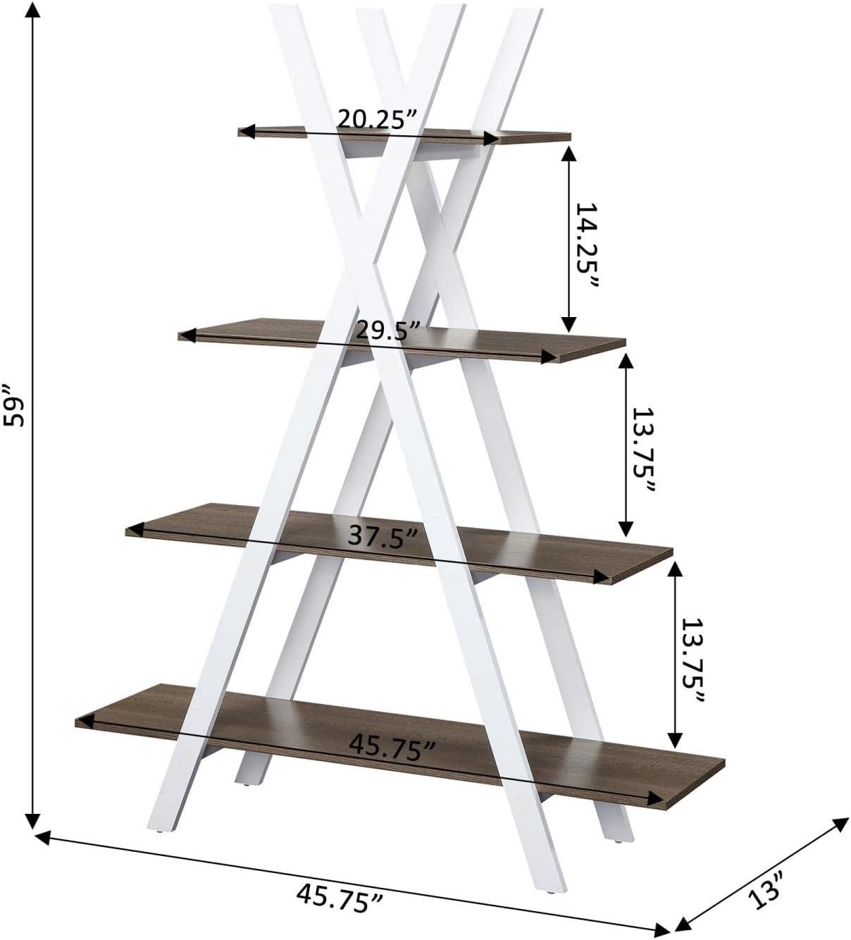 HomeStock Victorian Elegance "A" Frame Bookshelf