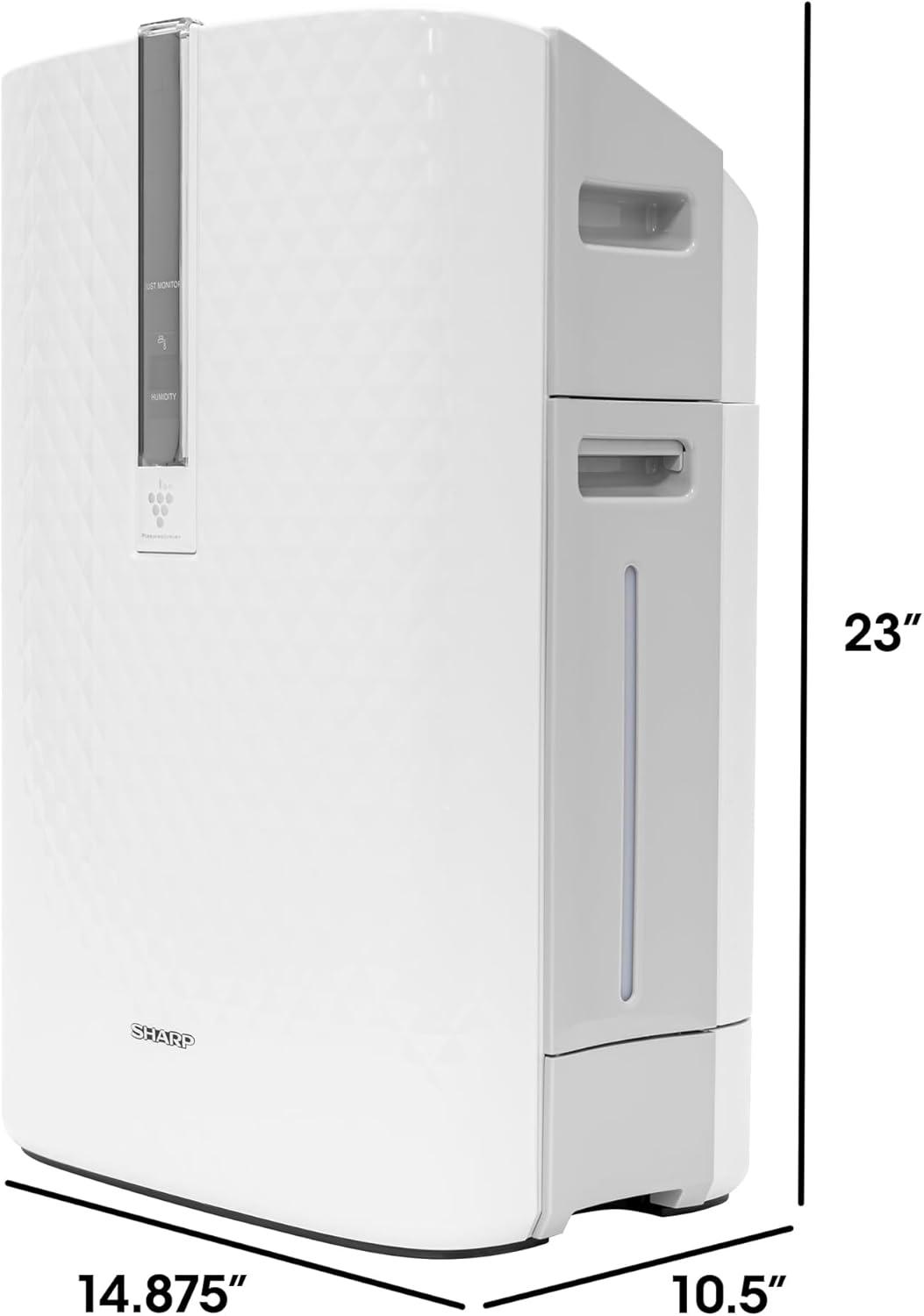 Sharp Triple Action Plasmacluster Air Purifier with Humidifying Function (254 sq. ft.)