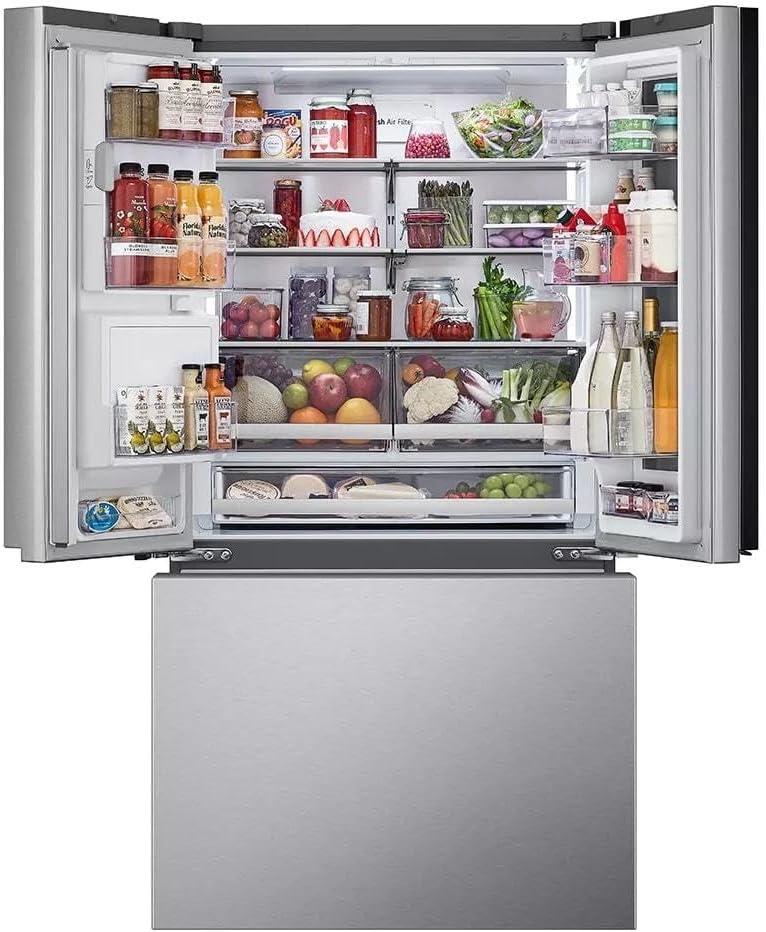 LG LRYKC2606S 25.5 Cu. Ft. Stainless Steel French Door Counter Depth Smart Refrigerator