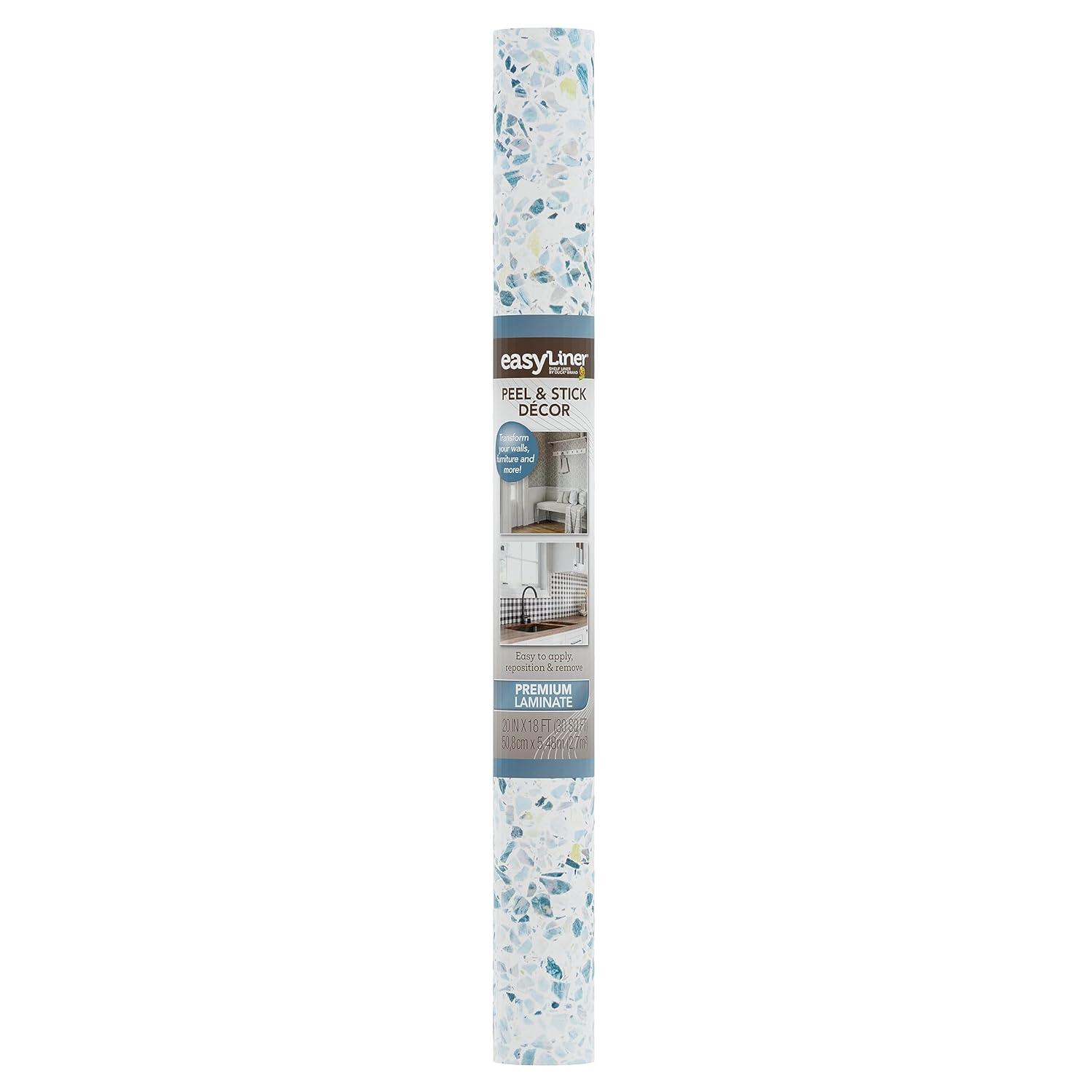 EasyLiner Premium Removable Adhesive Peel & Stick Wallpaper, Sea Glass, 20 in. x 18 ft.