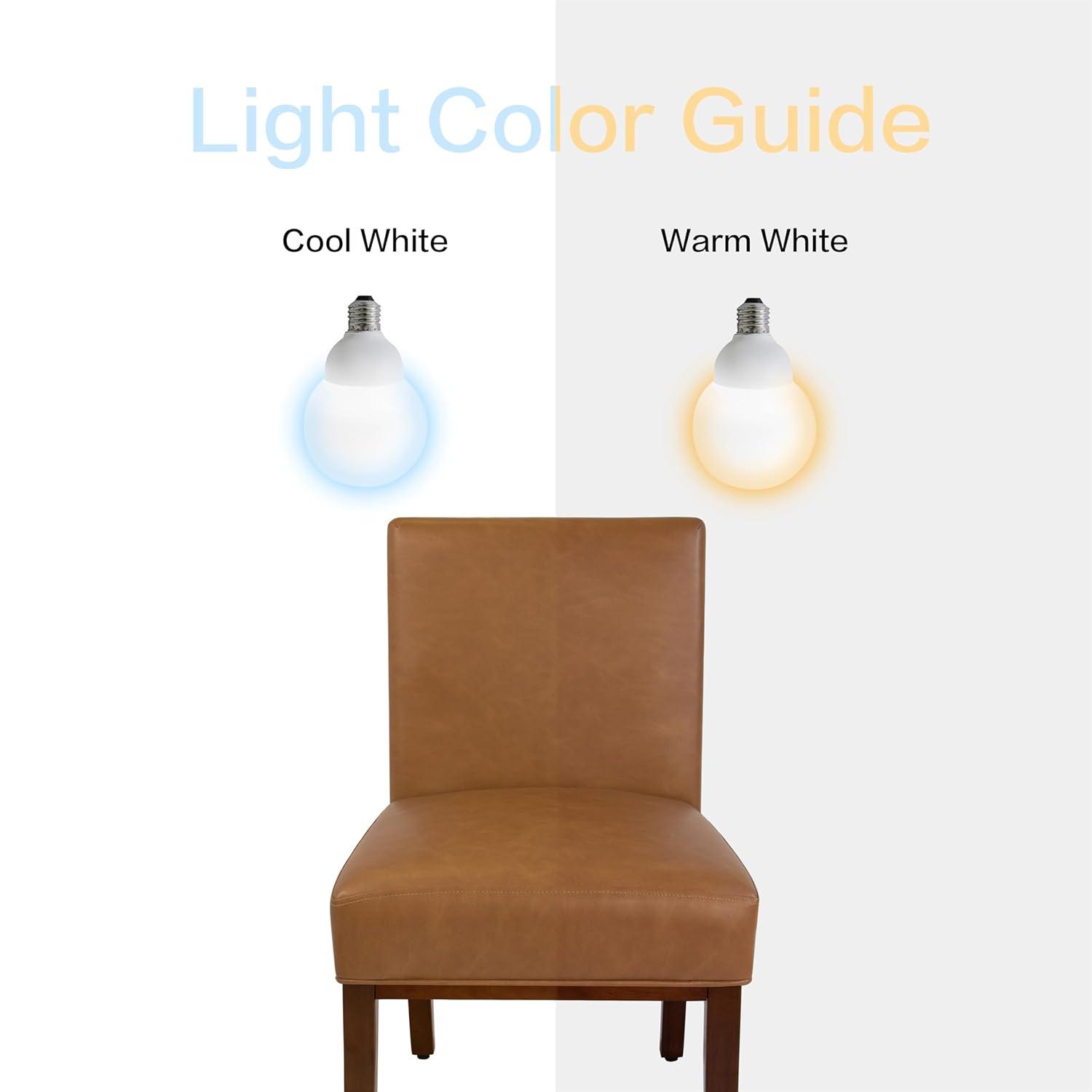 Kolbe Dining Chair Carmel Faux Leather - HomePop: Espresso Legs, PVC Upholstery, Spot Clean