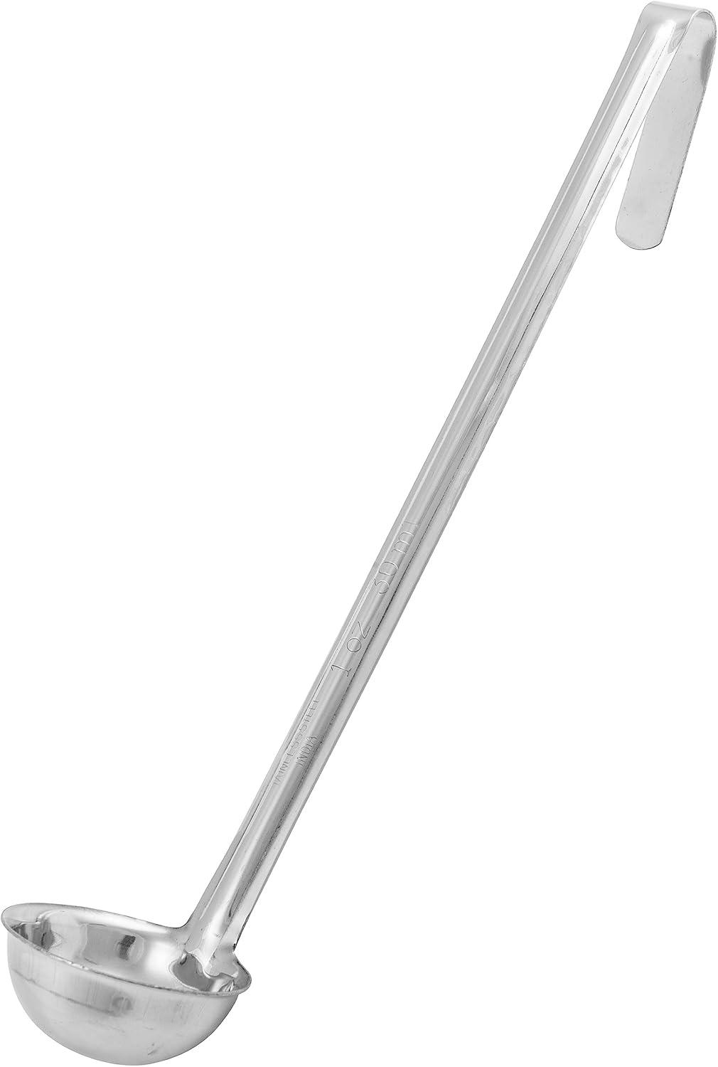 Winco 1-Ounce Stainless Steel Soup Ladle with Long Handle