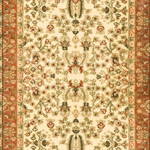 Lyndhurst LNH212 Power Loomed Runner Rug - Ivory/Rust - 2'3"x8' - Safavieh