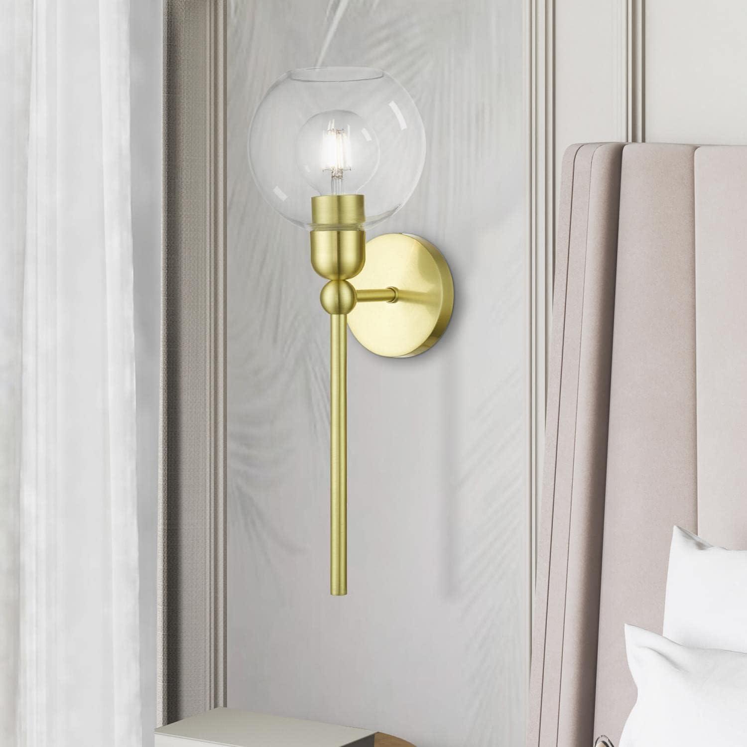 Livex Lighting Downtown 1 - Light Sconce in  Satin Brass
