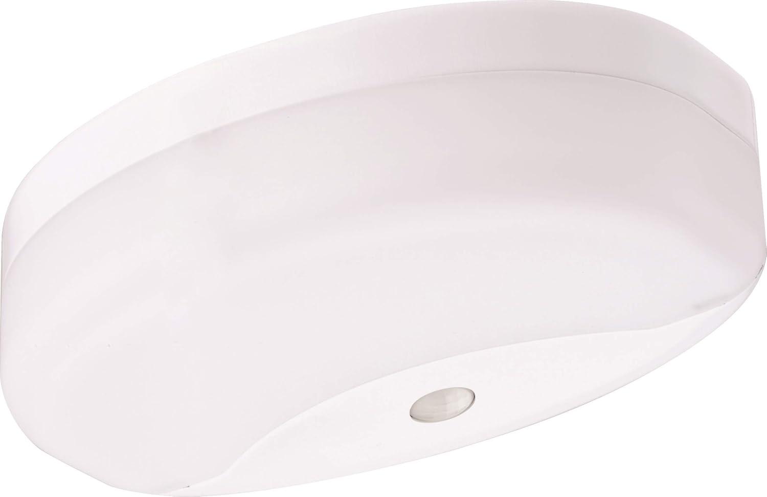 White Acrylic LED Motion Sensor Flush Mount Light