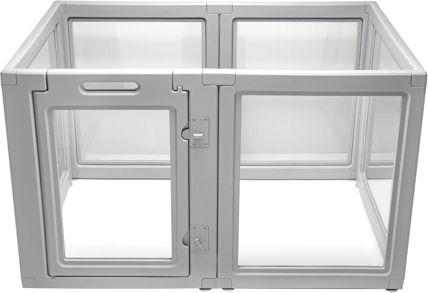 Front Row 30'' H 6 Panel Plastic Exercise Pen With Door