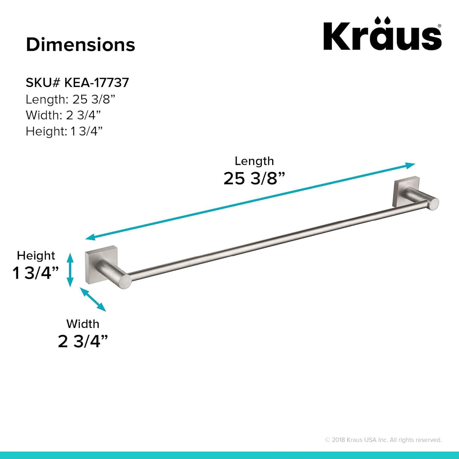 Ventus 25.38" Wall Mounted Towel Bar