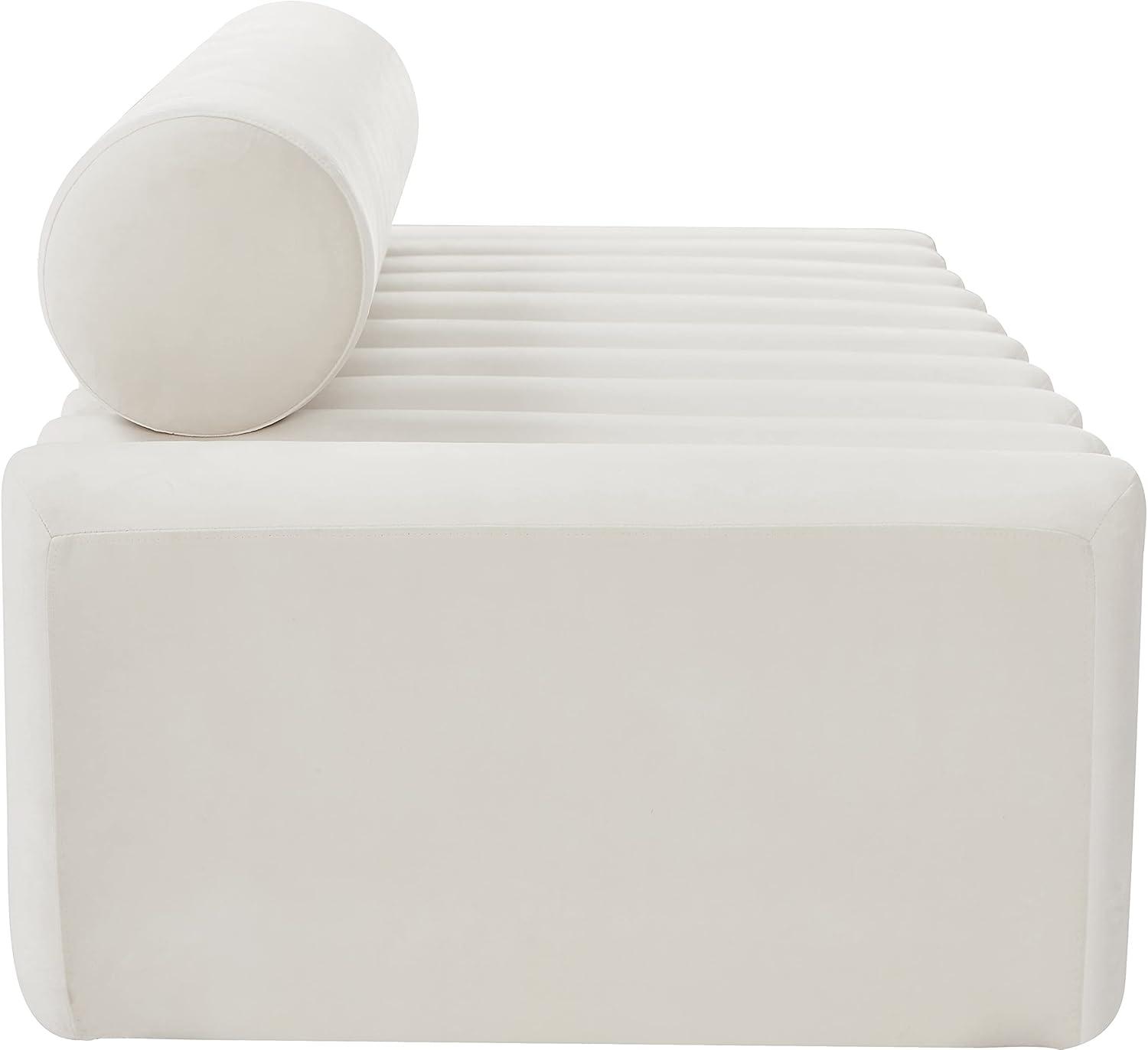 Meridian Furniture Melody Cream Velvet Sofa