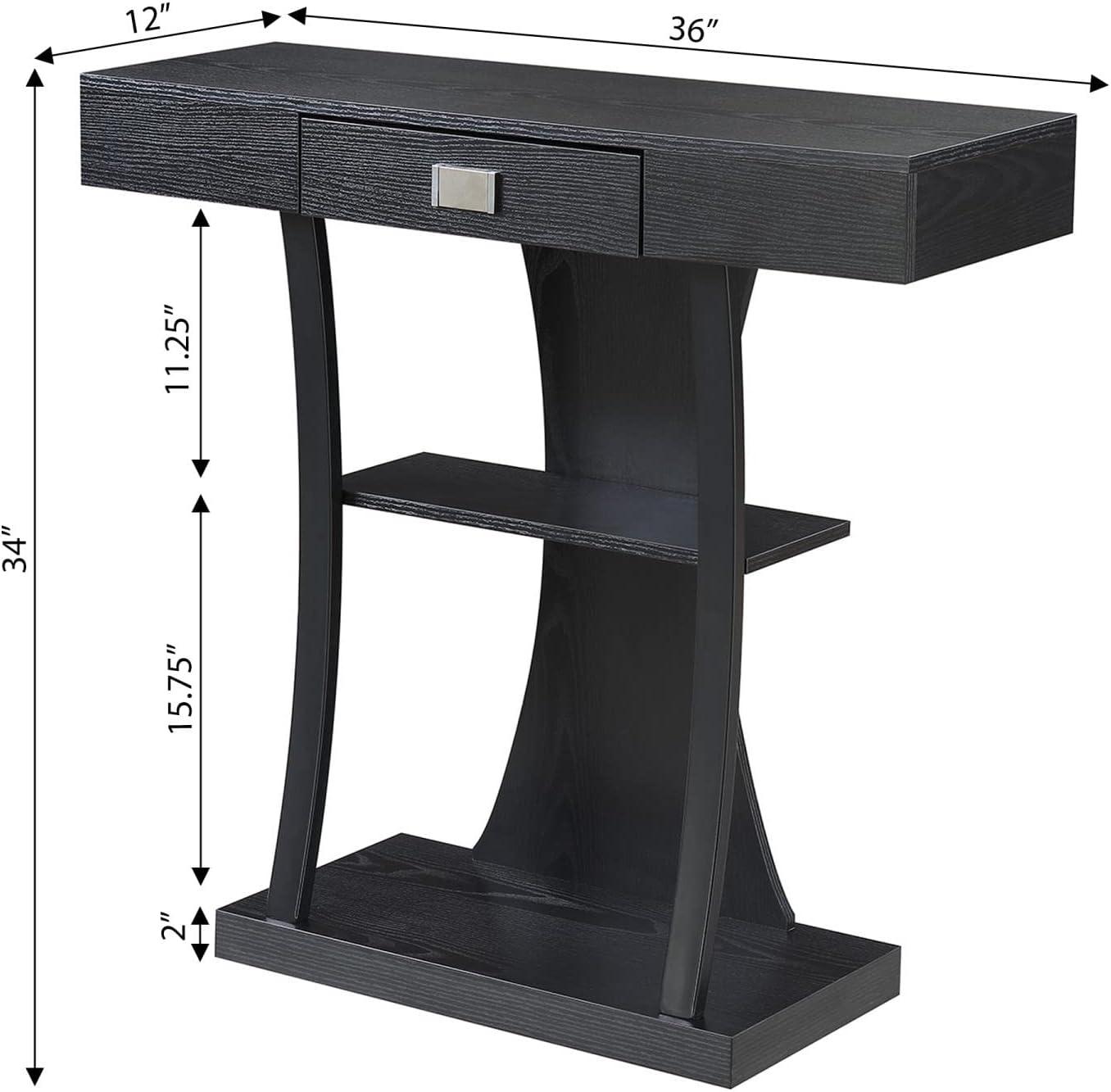 Newport Harri Console Table, Multiple Finishes, Black