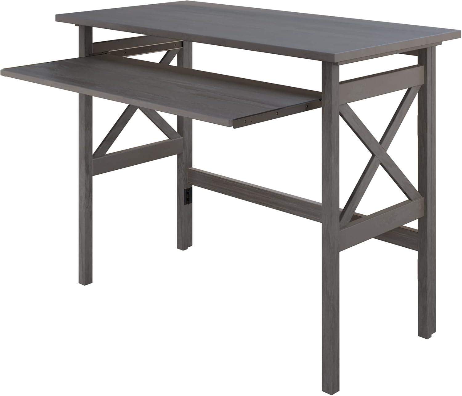 Xander Foldable Desk Oyster Gray - Winsome