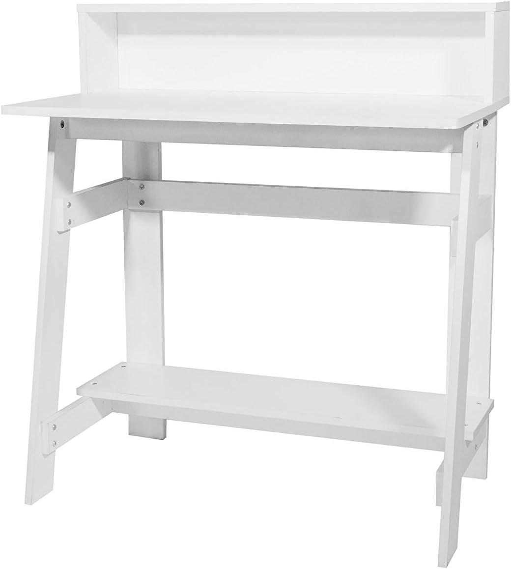 Lennox Computer Desk with Hutch, White