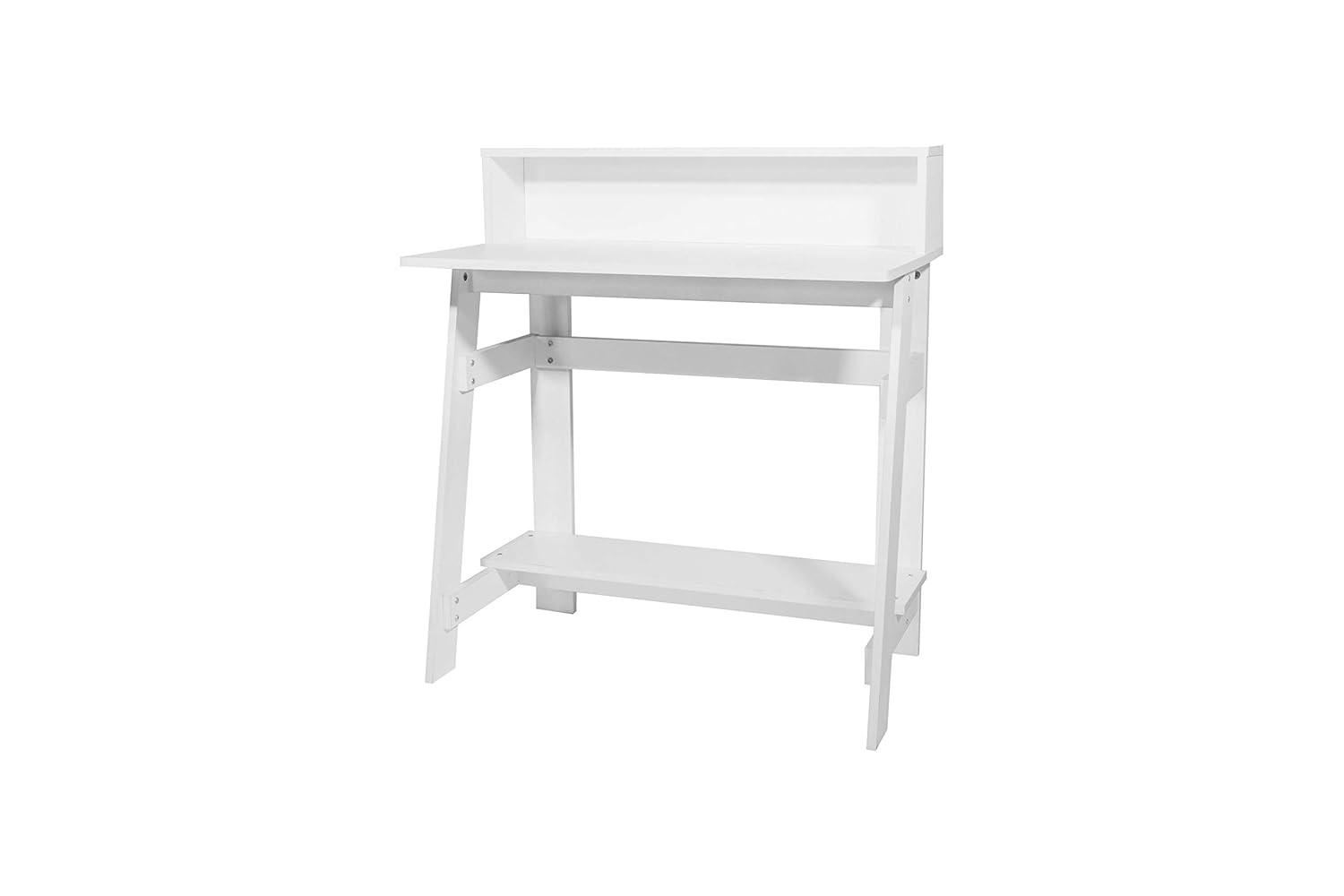 Lennox Computer Desk with Hutch, White