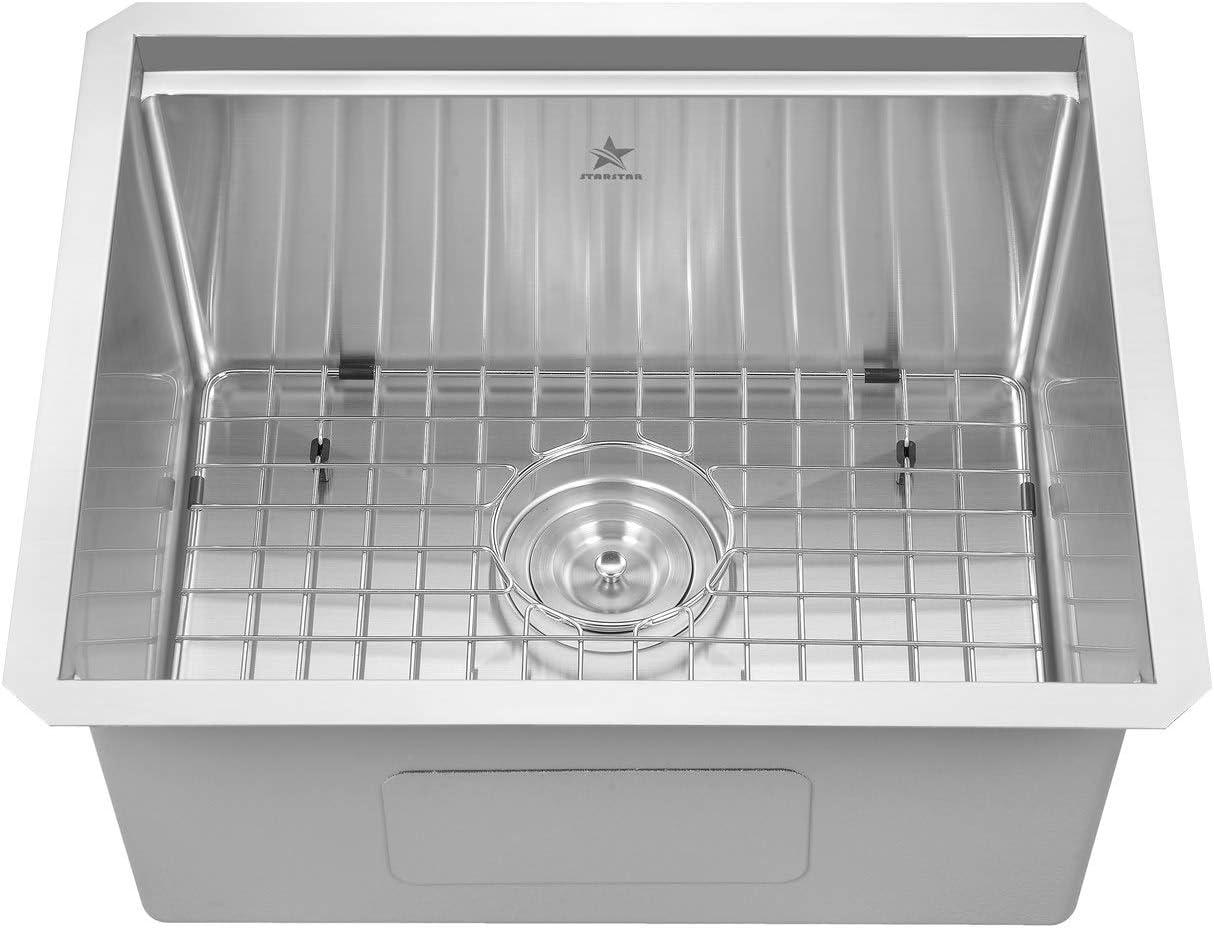 Stainless Steel Undermount Single Bowl Kitchen Sink with Accessories