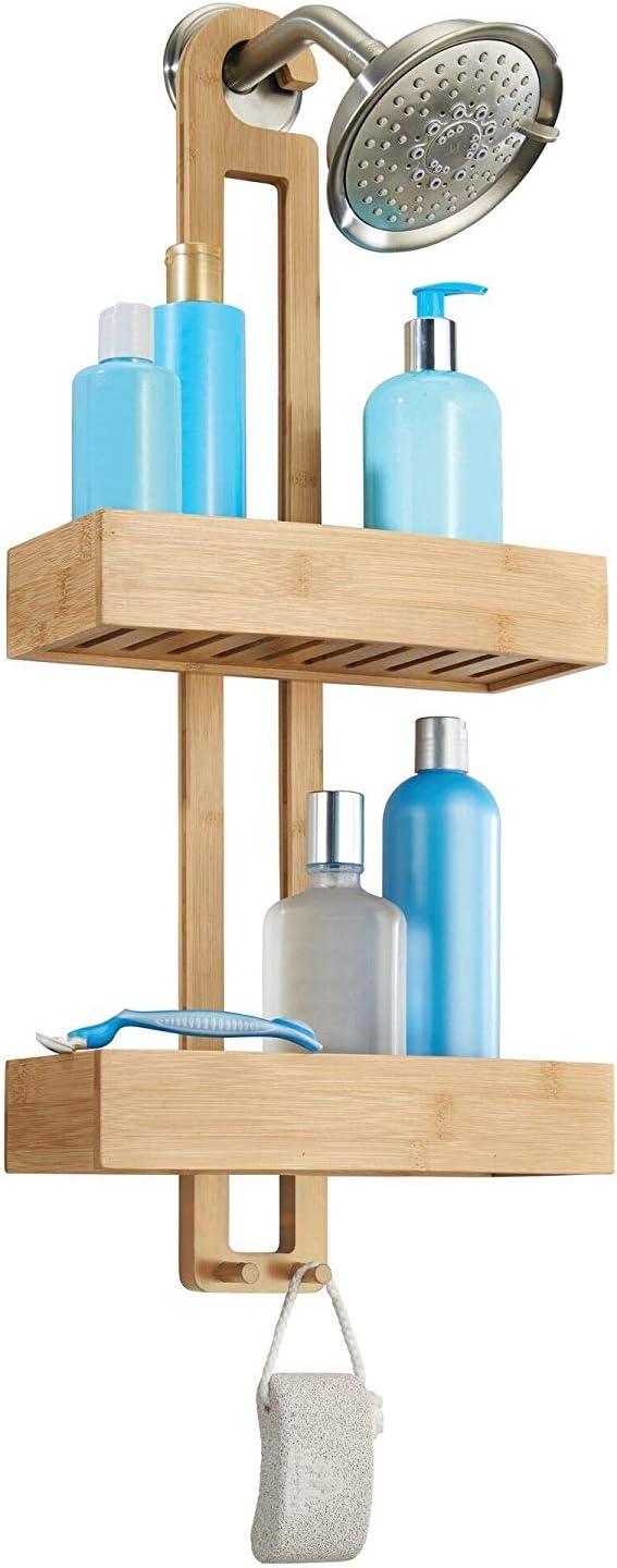 iDesign Formbu Bamboo Hanging Shower Caddy, Natural