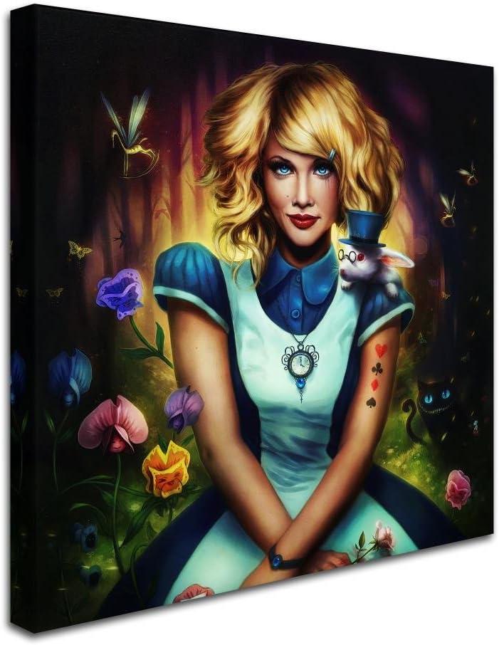 Trademark Fine Art 'Alice in Wonderland' Canvas Art by JoJoesArt