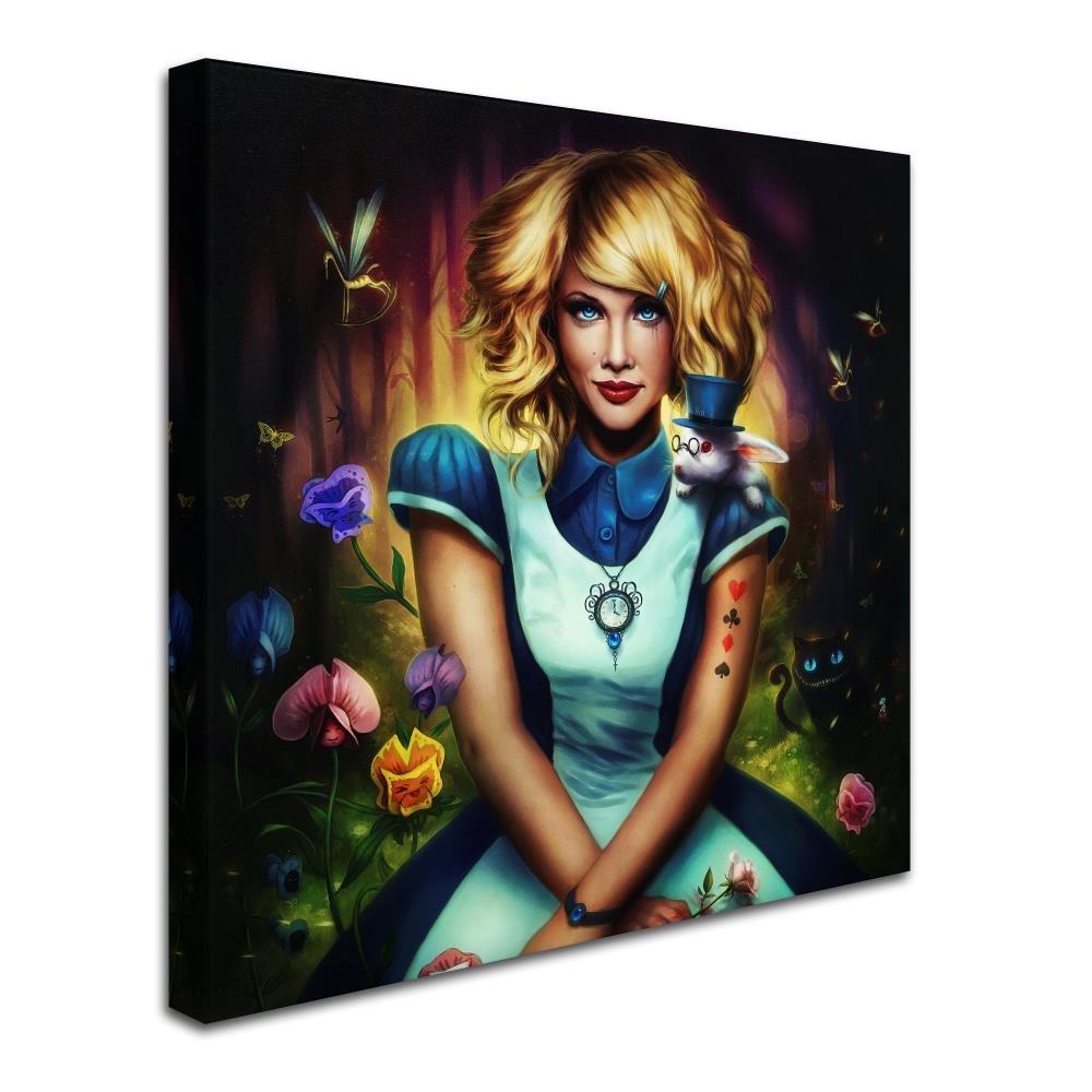 Trademark Fine Art 'Alice in Wonderland' Canvas Art by JoJoesArt