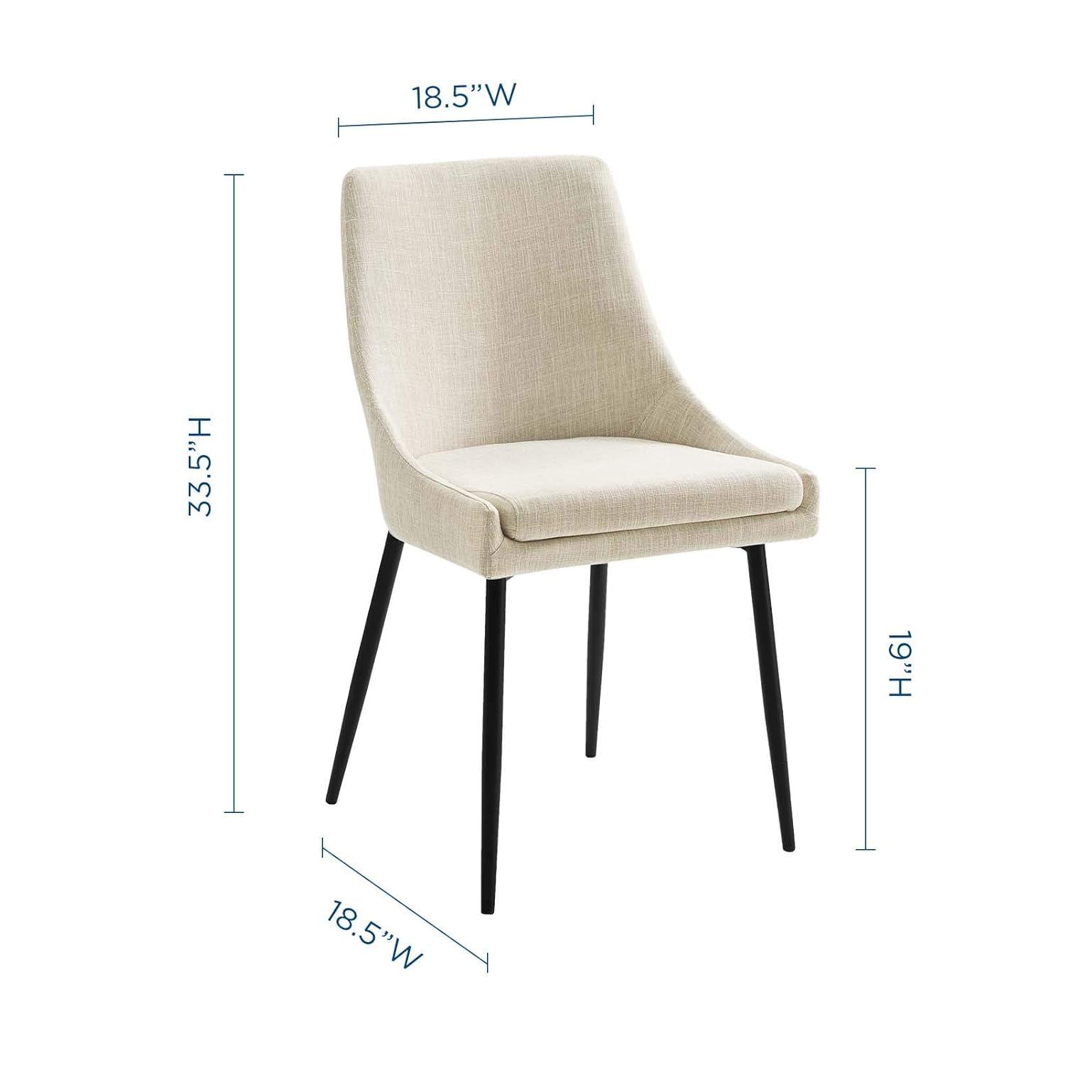 Modway Viscount Upholstered Fabric Dining Chairs - Set of 2