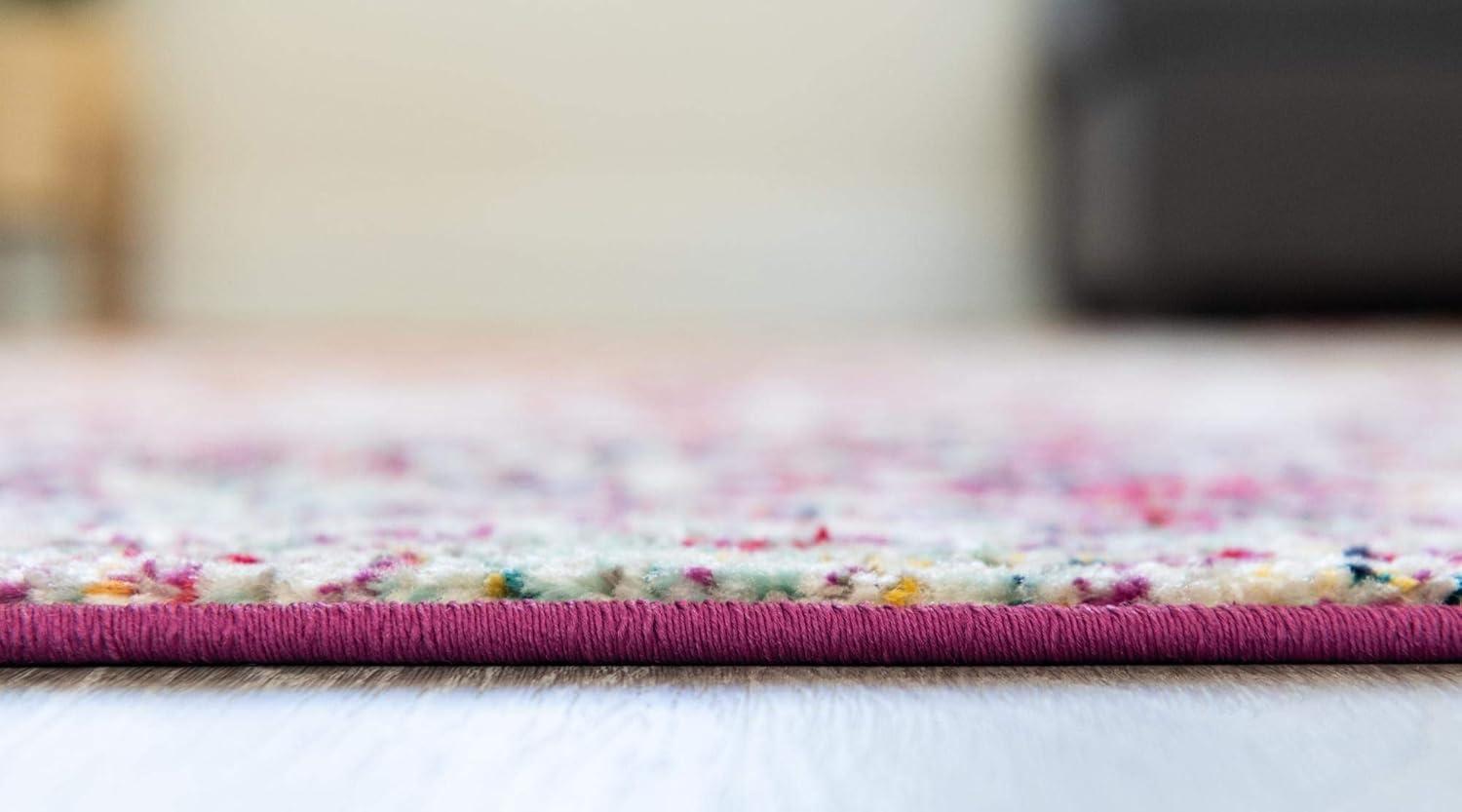 Unique Loom Richmond Collection Area Rug - Medallion (5' 3" Octagon Aqua/Ivory)